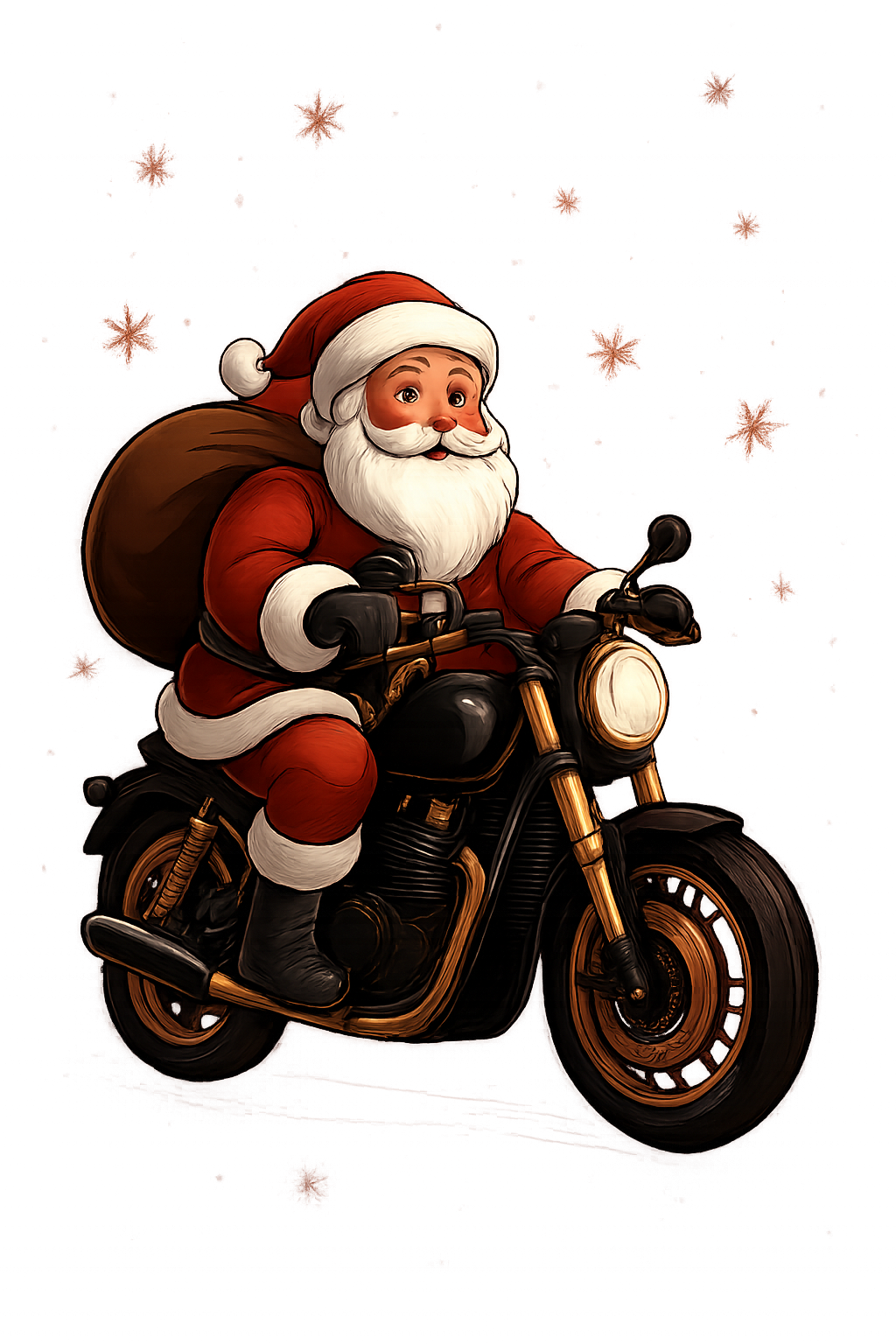 Santa en moto